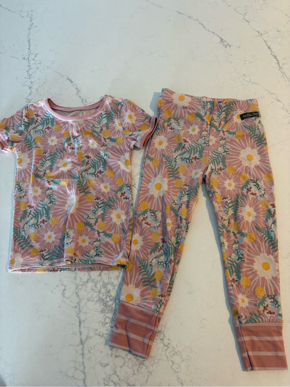 Matilda Jane Pink Daisy Floral Pajama Set